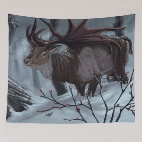 Item preview, Echoes of an Ancient Winter designed and sold by CoffeeBlack Illustration.