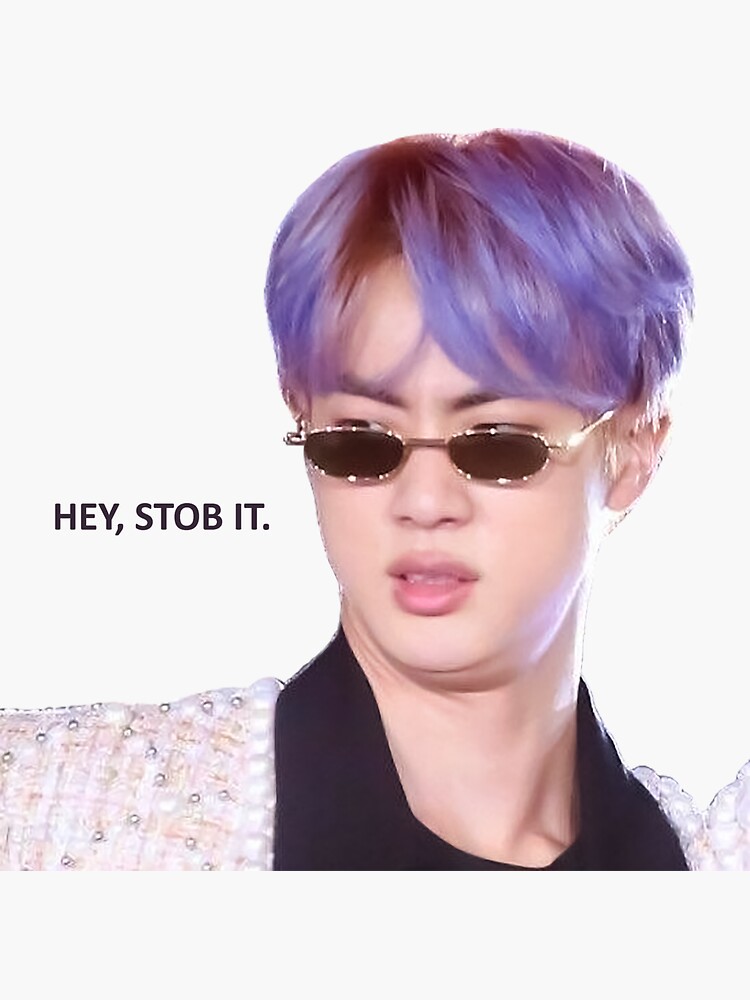 Thumbnail 3 von 3, Sticker, Kim Seokjin Meme designt und verkauft von Artholic77.