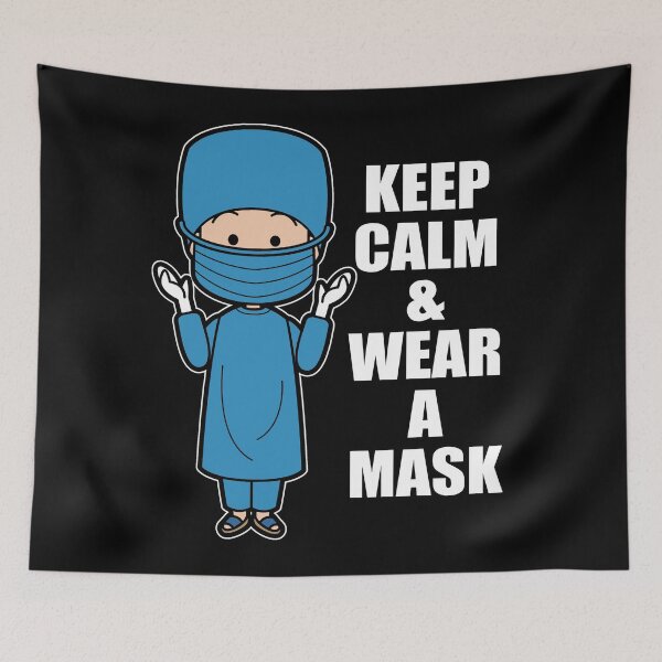 Item preview, Cute & Lovely Nurse | Keep Calm and Wear a Mask Design | designed and sold by BestBash.