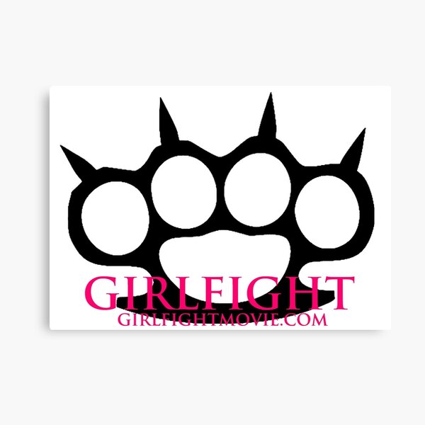 GIRLFIGHT - Main Brass Knuckles Logo Canvas Print