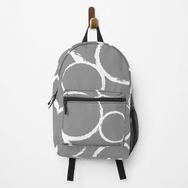 Item preview, grey white freehand circles designed and sold by Delinda Graphic Studio.