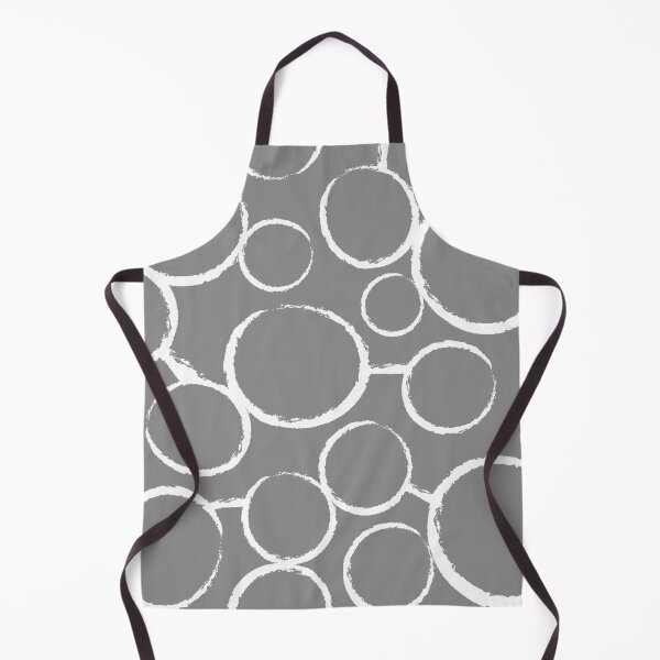 Item preview, grey white freehand circles designed and sold by Delinda Graphic Studio.