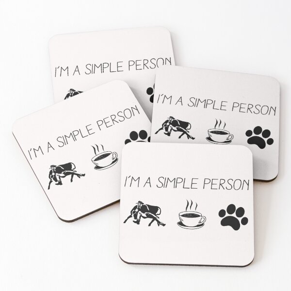Item preview, I'm A Simple Person Steer Wrestling, Steer Wrestling Quote, Steer Wrestling Design, Funny Steer wrestling designed and sold by Aerial Addicts.