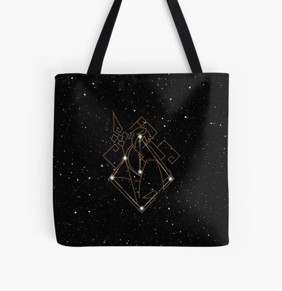 Genshin Impact Zhongli Constellation Allover-Print Tote Bag