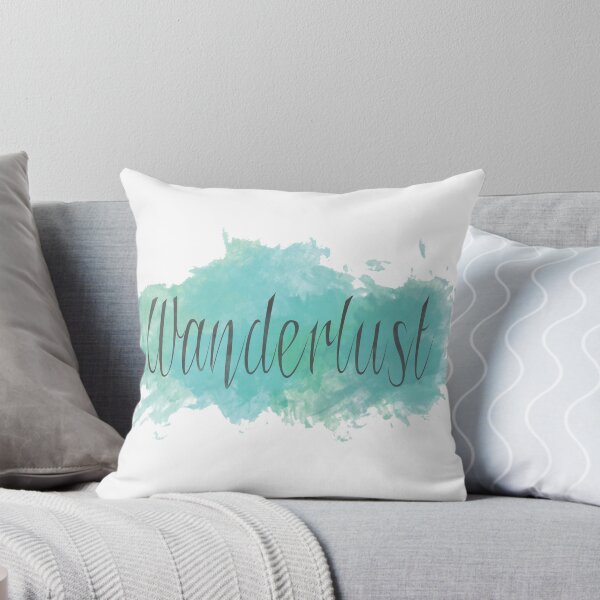Item preview, Wanderlust Watercolor Teal designed and sold by Leah Biernacki.