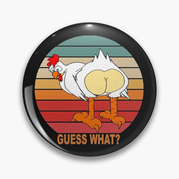 Item preview, Retro Vintage Guess What Chicken Butt Funny designed and sold by HINDAM4U.