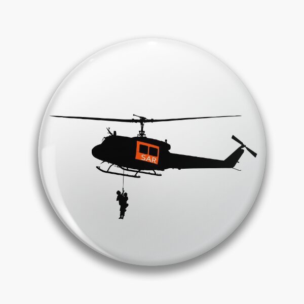 Item preview, Army Medevac SAR 63 helicopter, rescue helicopter with Wire strike protection system and people on the rope, silhouette designed and sold by Marcin Adrian.