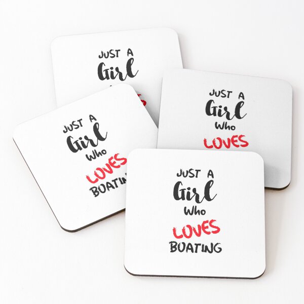 Item preview, Just A Girl Who Loves Boating Saltwater Beach Sunshine Fishing Boatlife designed and sold by DiscGolfTees.