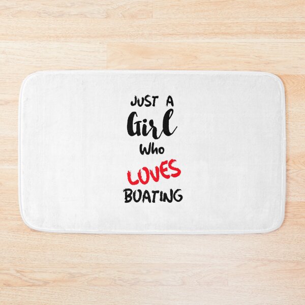 Item preview, Just A Girl Who Loves Boating Saltwater Beach Sunshine Fishing Boatlife designed and sold by DiscGolfTees.