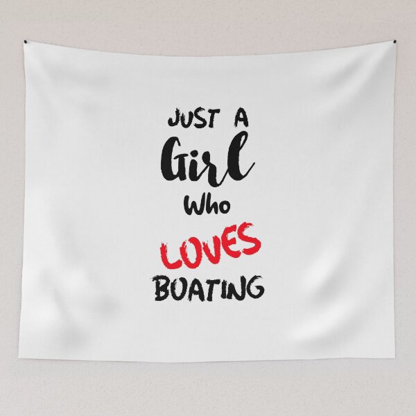 Item preview, Just A Girl Who Loves Boating Saltwater Beach Sunshine Fishing Boatlife designed and sold by DiscGolfTees.