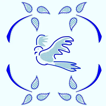 Artwork thumbnail, Retro Dove Pattern by RBCMcCoy