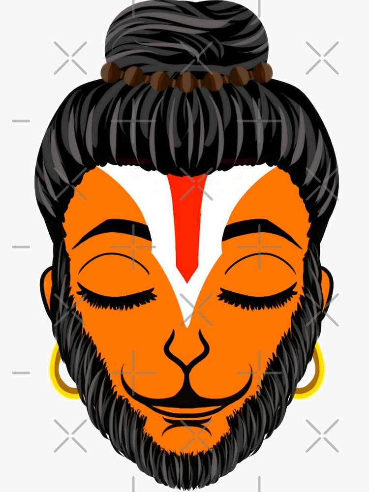 Hanuman Side Face | Embroidery Wall Hanging | Art Wall Hanging Export India