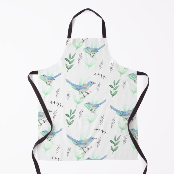 Item preview, Florida Scrub Jay floral bird pattern  designed and sold by TheWaterBirds.