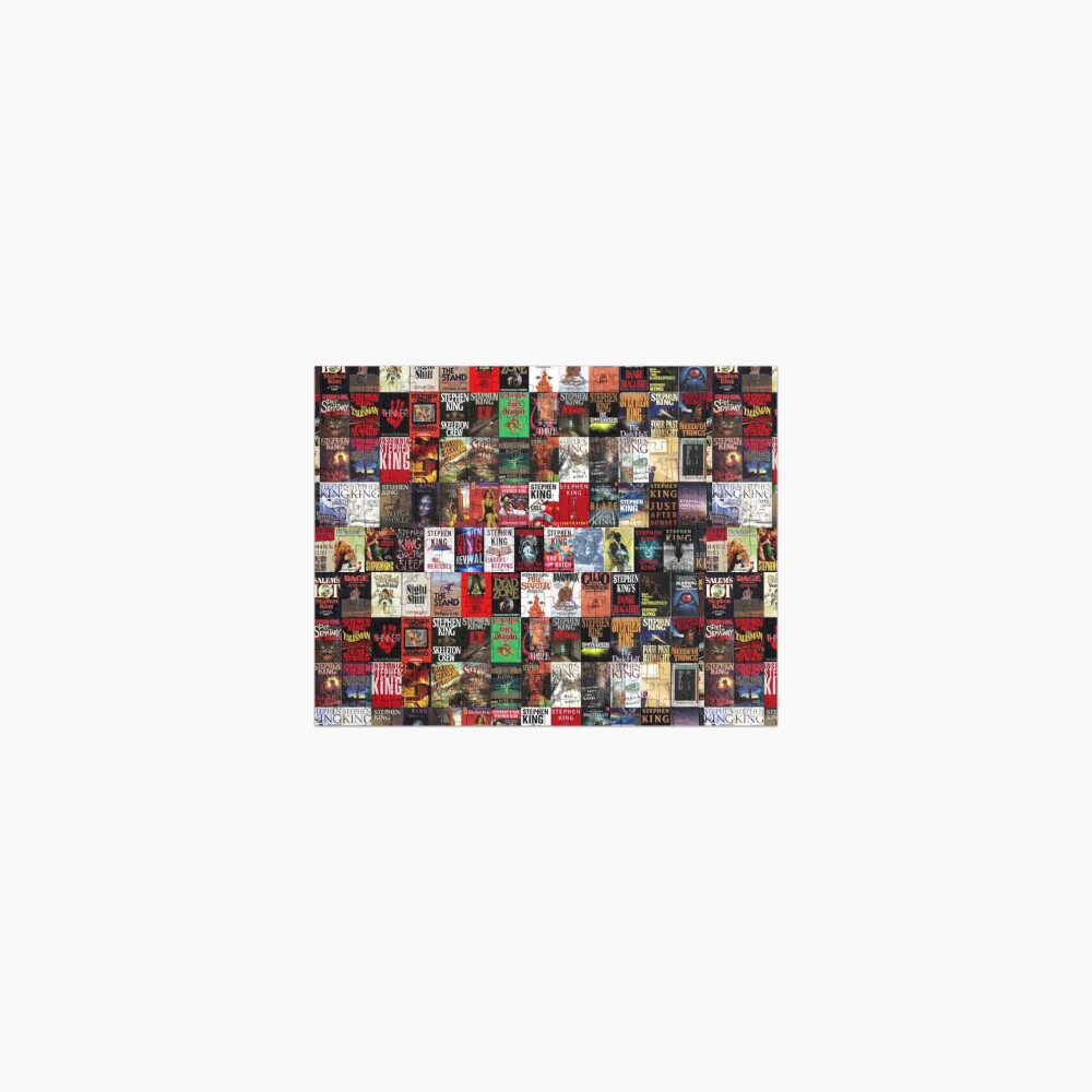 "Stephen King Book Cover Collage" Jigsaw Puzzle by TheDevil99 Redbubble