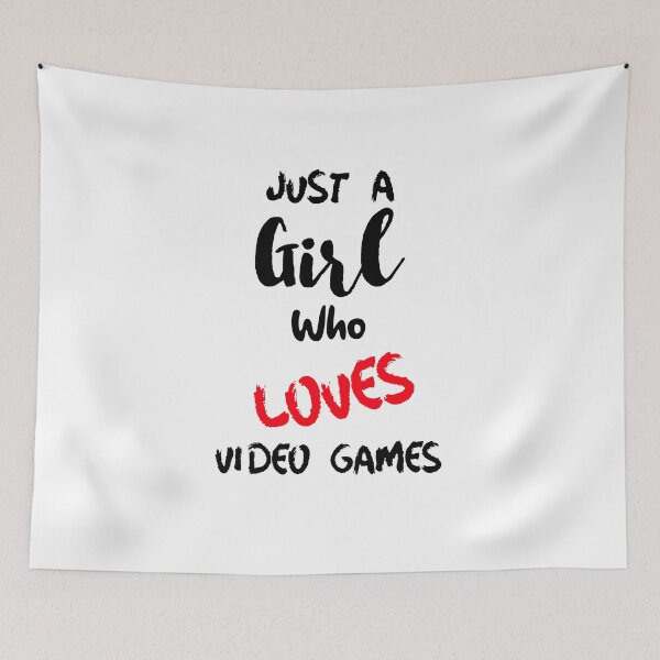 Item preview, Just A Girl Who Loves Video Games Gamer Girl  designed and sold by DiscGolfTees.