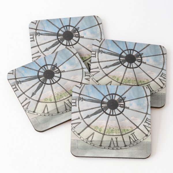 Item preview, Watercolor painting « Behind the clock » designed and sold by Sarah L. Tollner Miller.
