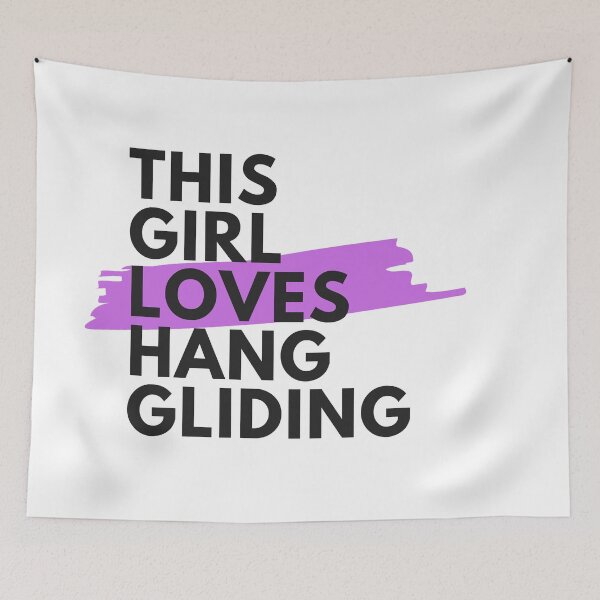Item preview, This girl loves hang gliding designed and sold by TheGreenGoat.