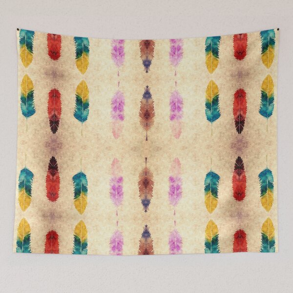 Item preview, Indian Feathers Colorful Pattern designed and sold by Crimson-Spell.