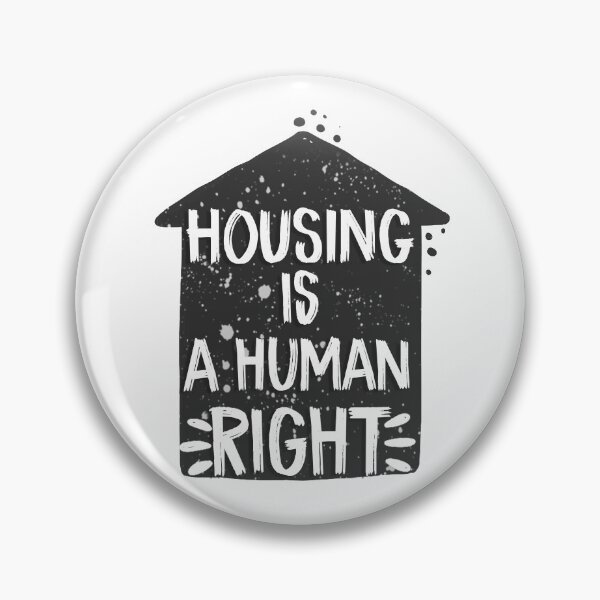 Vista previa del artículo con la obra «La vivienda es un derecho humano», diseñado y vendido por Tomy4th.