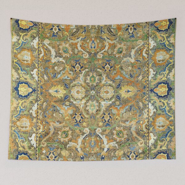 Item preview, Safavid 'Polonaise' 17th Century Persian Carpet Print designed and sold by Vicky Brago-Mitchell®.