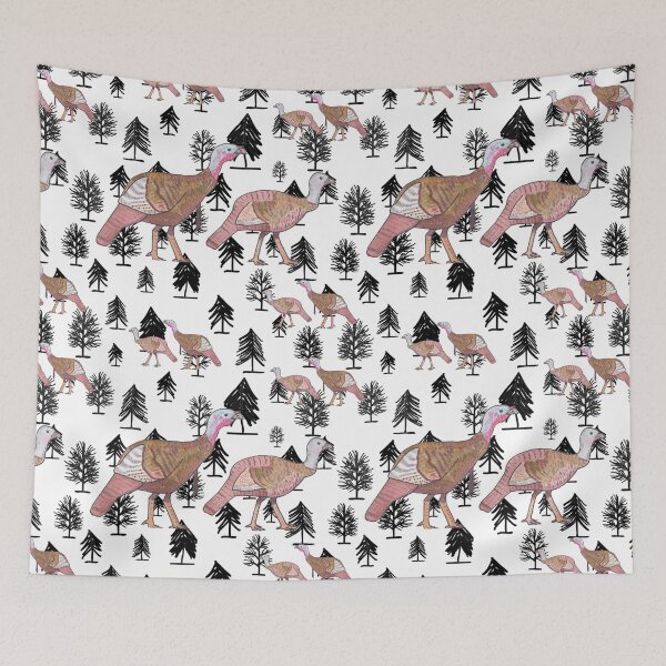 Item preview, Turkeys in the woods print designed and sold by TheWaterBirds.