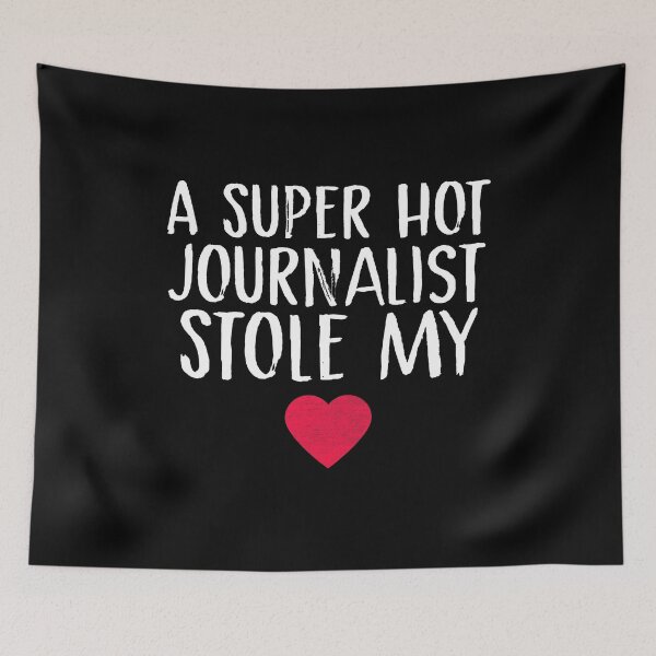 Item preview, A Super Hot Journalist Stole My Heart Journalist Wife Fiance Couple designed and sold by Akmloza.