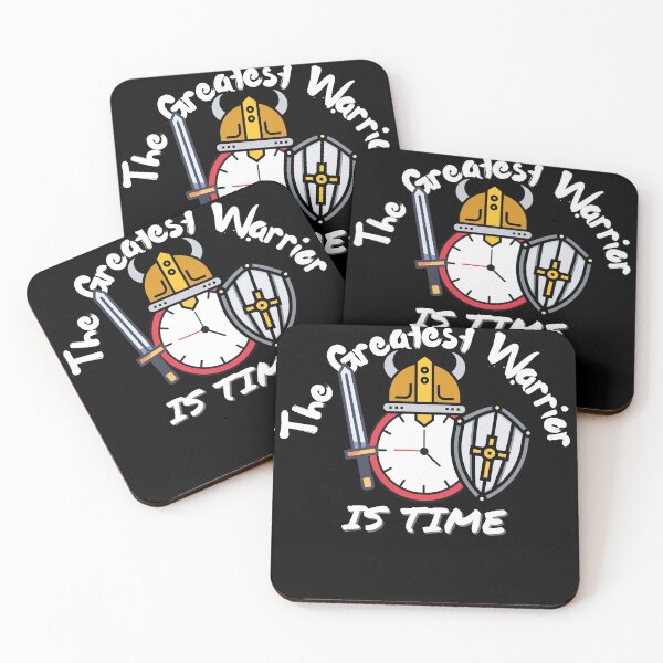 Item preview, The Greatest Warrior is Time (BLACK) designed and sold by UniqqFactory.