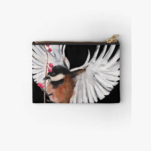 Item preview, Watercolor - Berry bird - Black background designed and sold by Karolien Kenis.