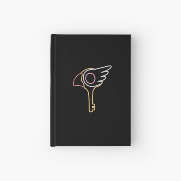 neon clow key Hardcover Journal