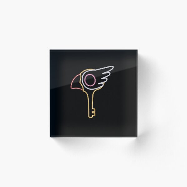 neon clow key Acrylic Block