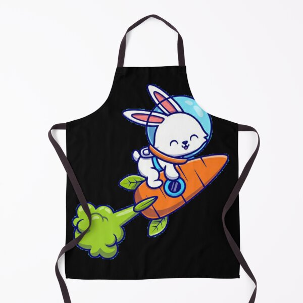 Item preview, Rabbit riding carrot rocket designed and sold by Rakos-Merch.