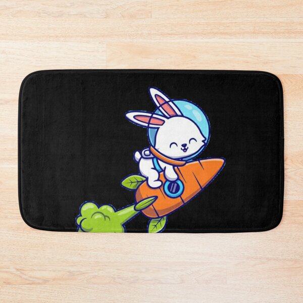 Item preview, Rabbit riding carrot rocket designed and sold by Rakos-Merch.