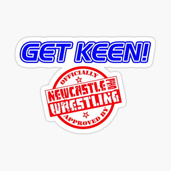 "Get Keen" Classic Newcastle Pro T-Shirt Sticker