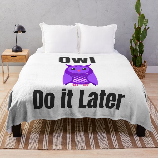 Item preview, Owl Do it Later designed and sold by MH Style.