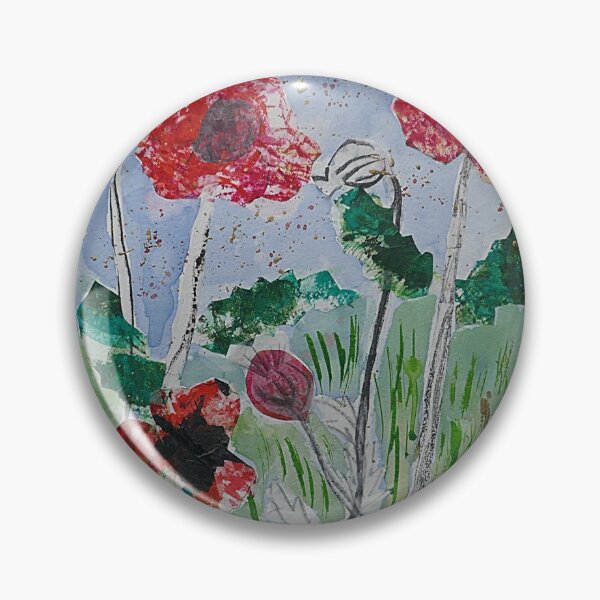 Artikelvorschau, Mohn Collage entworfen und verkauft von Casimirasart.