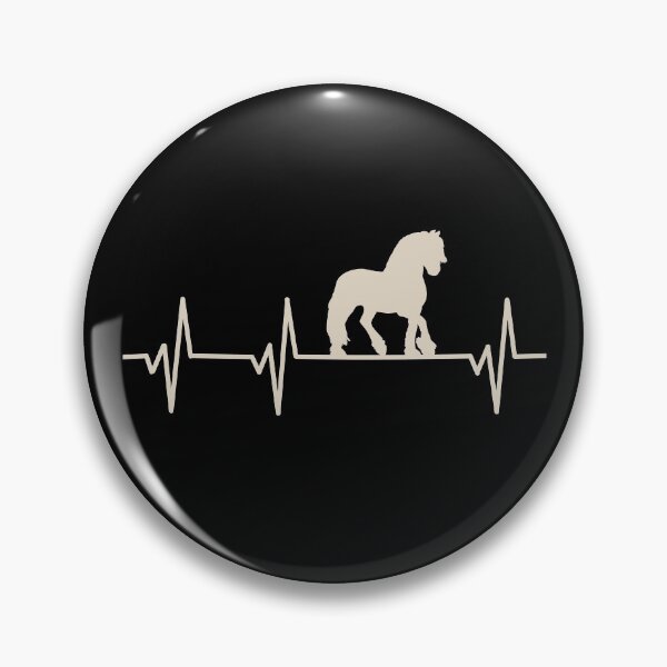 Item preview, Friesian Horse Heartbeat Pulse Gift For Friesian Horse Owners designed and sold by JokeGysen.