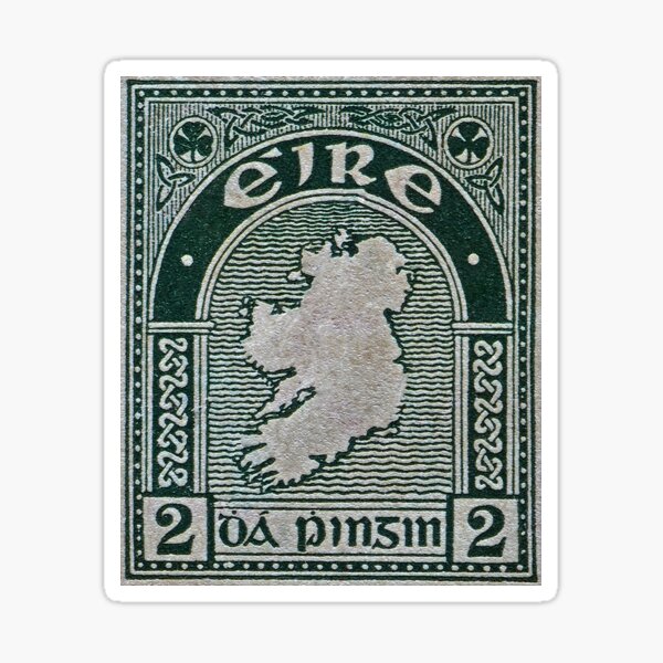 "1922 Eire (Ireland) Stamp" Sticker