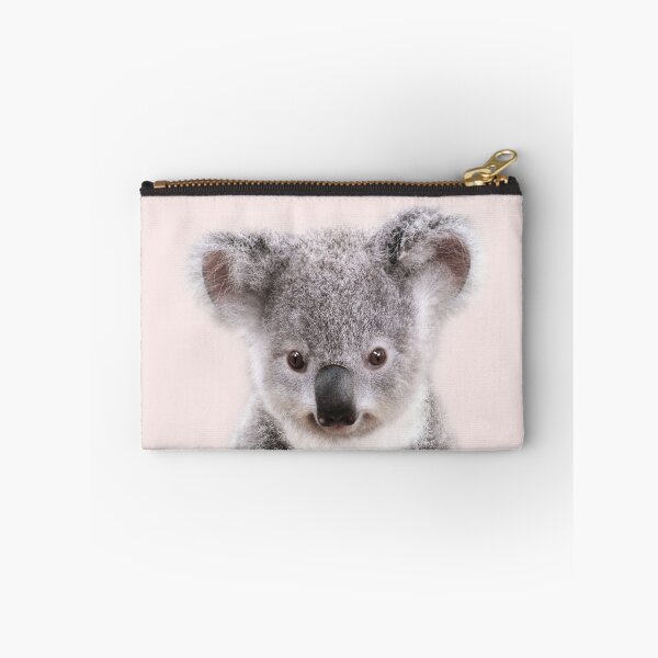 Item preview, Baby Koala With Pink Background, Baby Animals Art Print by Synplus designed and sold by synplus.