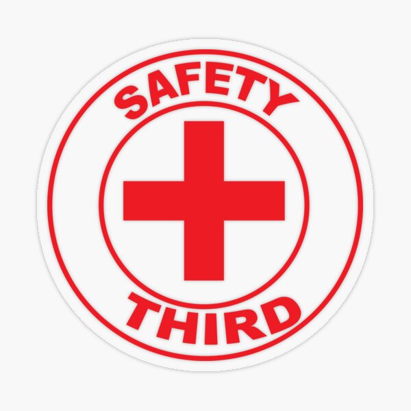 Safety Third Transparent Sticker
