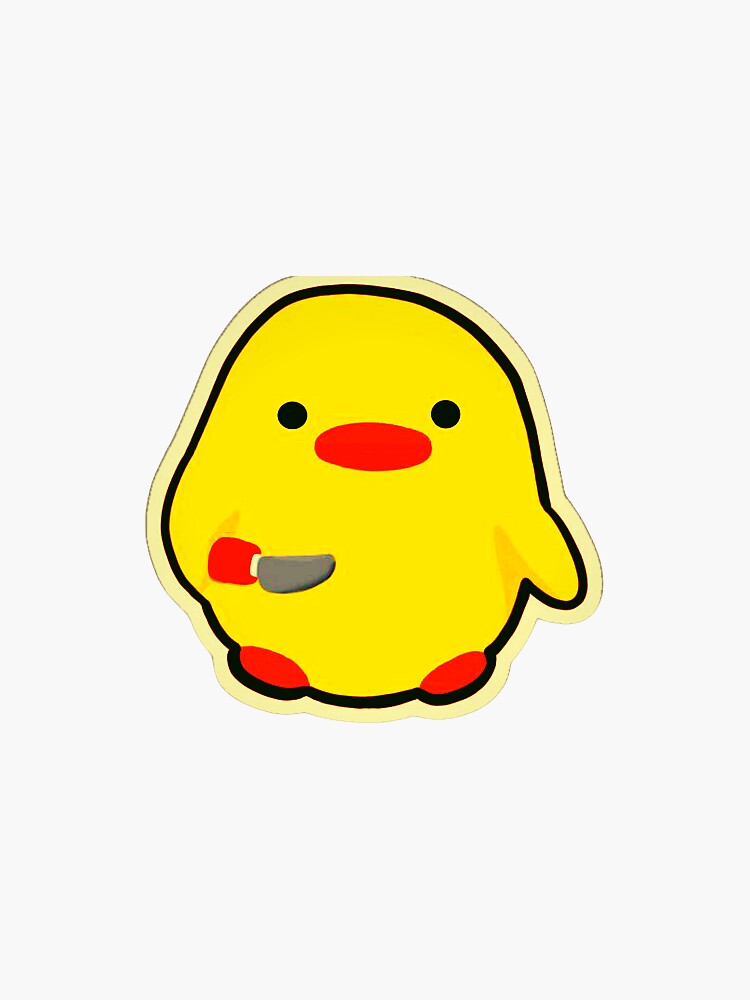 "Duck Knife funny" Sticker for Sale by alaa99 | Redbubble