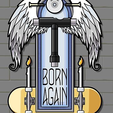 Artwork thumbnail, Born Again Skateboard Spiritual Shrine Angel Skate Tool Altar by etourist