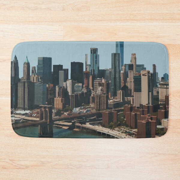 Item preview, Manhattan Skyline, New York Travel Artwork designed and sold by Alo.