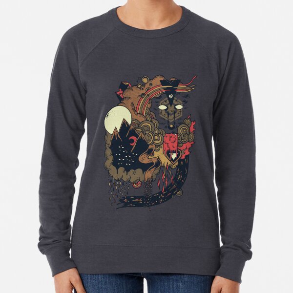 geometric wolf hoodie