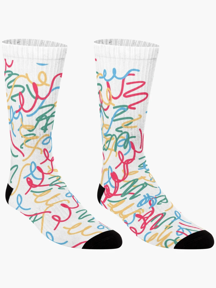 Thumbnail 3 of 5, Socks, Colorful Pattern designed and sold by julset.