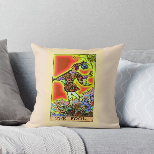 Item preview,  The Fool- Psychedelic Tarot in Cool Rainbow designed and sold by bexsimone.