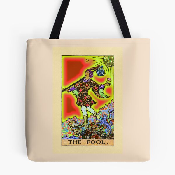 Item preview,  The Fool- Psychedelic Tarot in Cool Rainbow designed and sold by bexsimone.