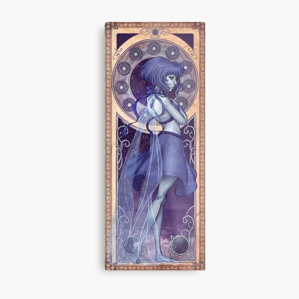 Lapis Lazuli Mucha Metal Print