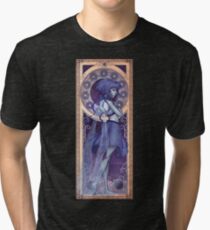 Camiseta de tejido mixto Lapis Lazuli Mucha