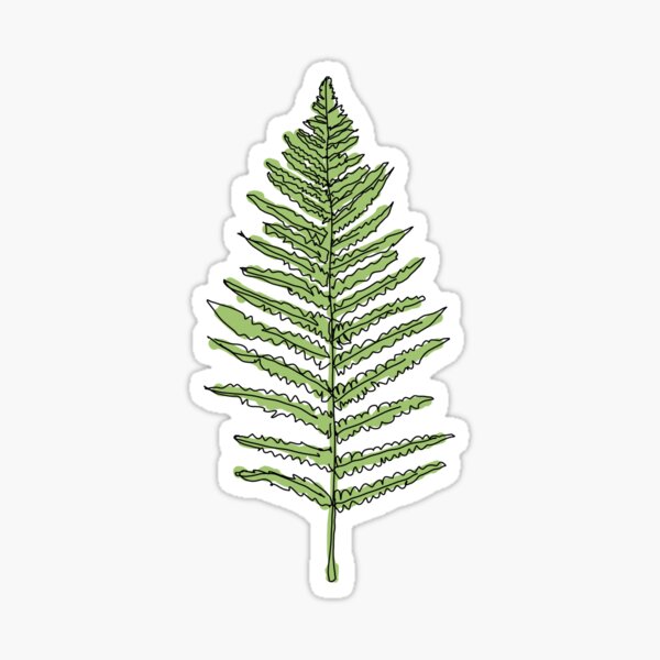 Fern Leaf Stickers for Sale