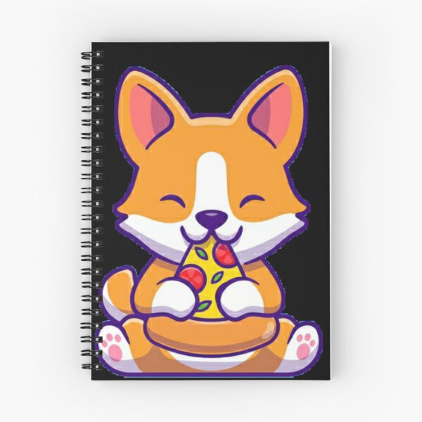 Item preview, Corgi eating pizza designed and sold by Rakos-Merch.